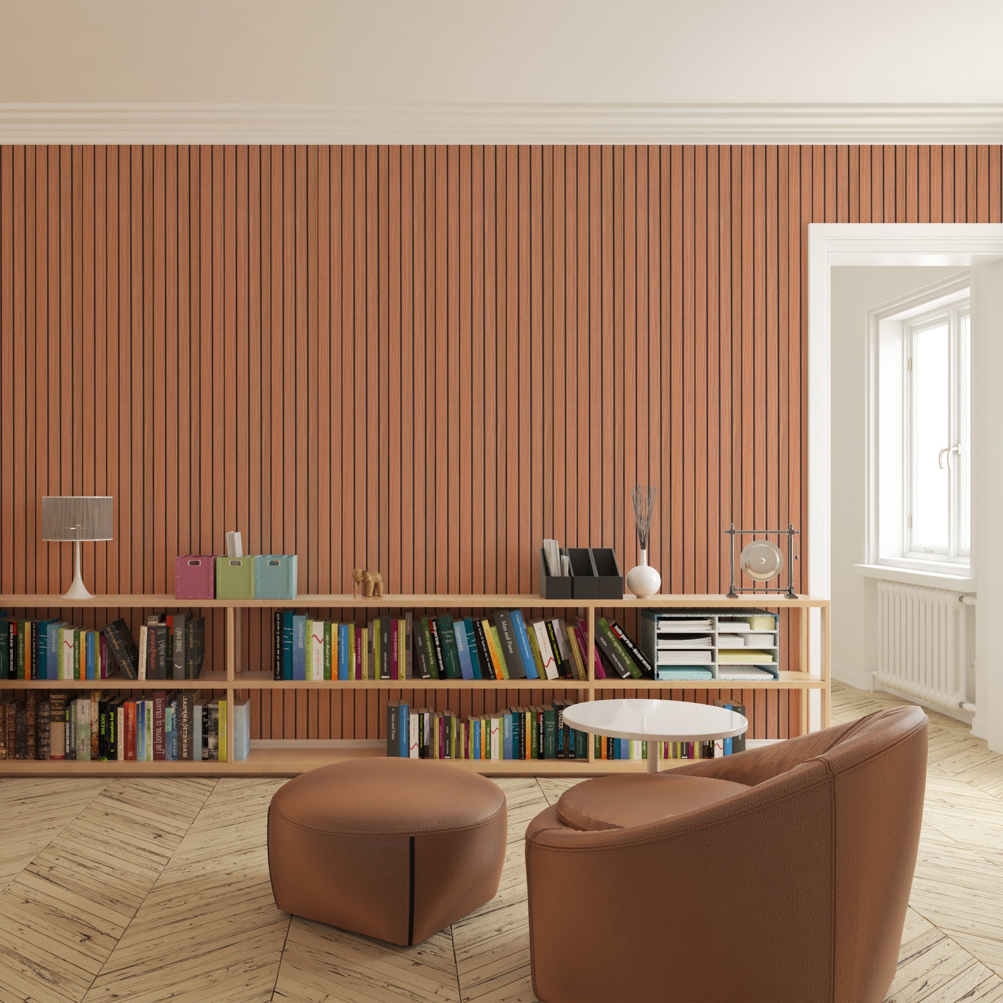 Chestnut Shell Wood AP-03 3D Wood Effect Wall Panels 5Pieces