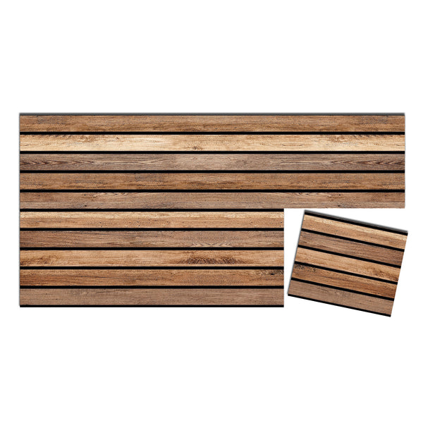 Product Sample 10"x10" Dark Wood AP-02 3D Wall Panels