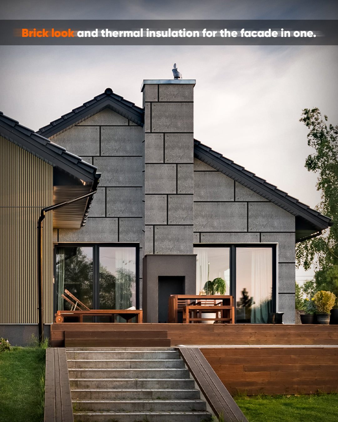 Dark Concrete AT-17 | 3D Concrete Effect Decorative Wall Panels, 20x40in | 3/10/20 Panel Options