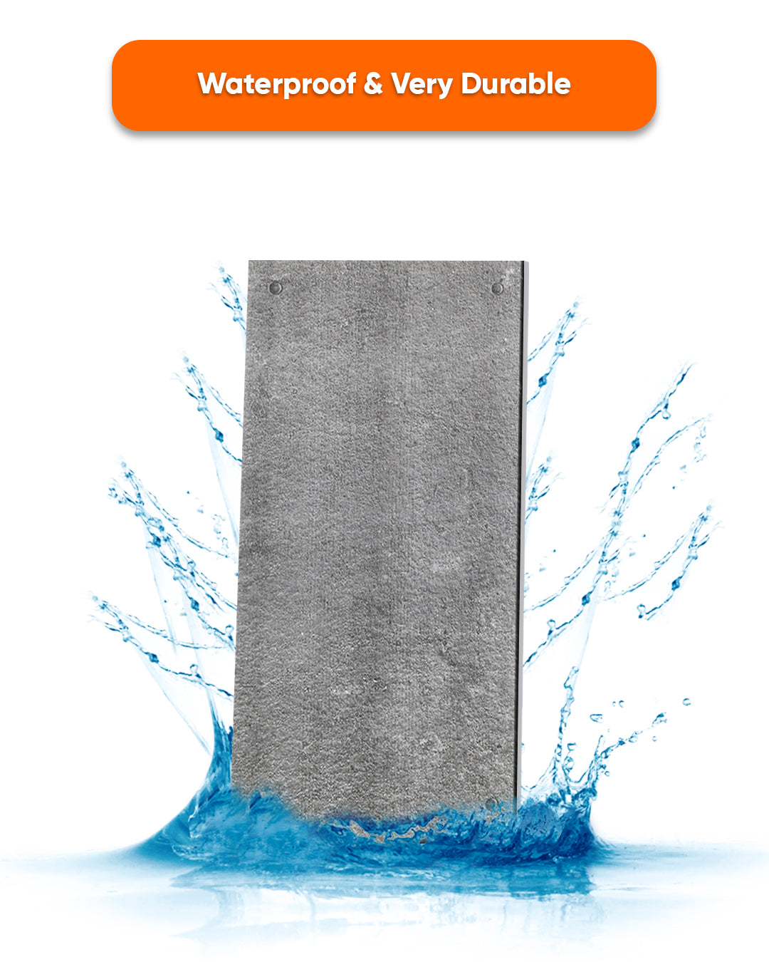 Dark Concrete AT-17 | 3D Concrete Effect Decorative Wall Panels, 20x40in | 3/10/20 Panel Options