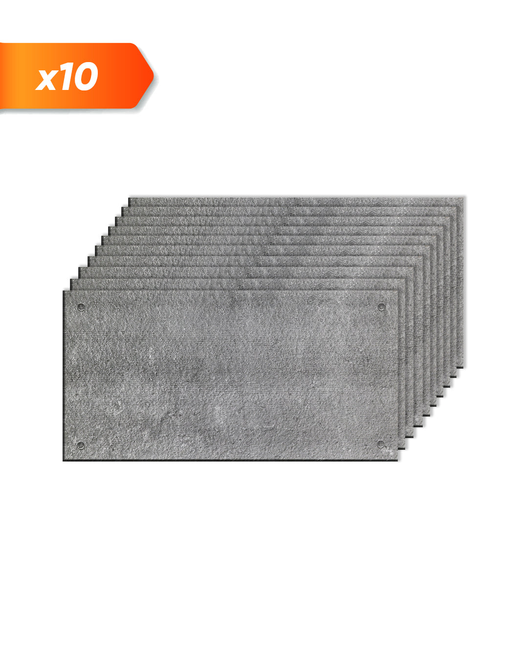 Dark Concrete AT-17 | 3D Concrete Effect Decorative Wall Panels, 20x40in | 3/10/20 Panel Options