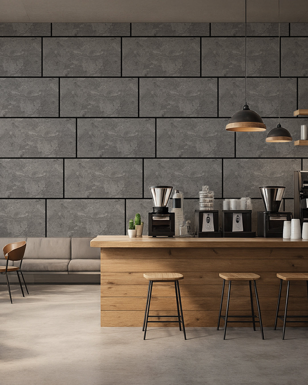 Concrete Aura AT-20 | 3D Concrete Effect Decorative Wall Panels, 20x40in | 3/10/20 Panel Options