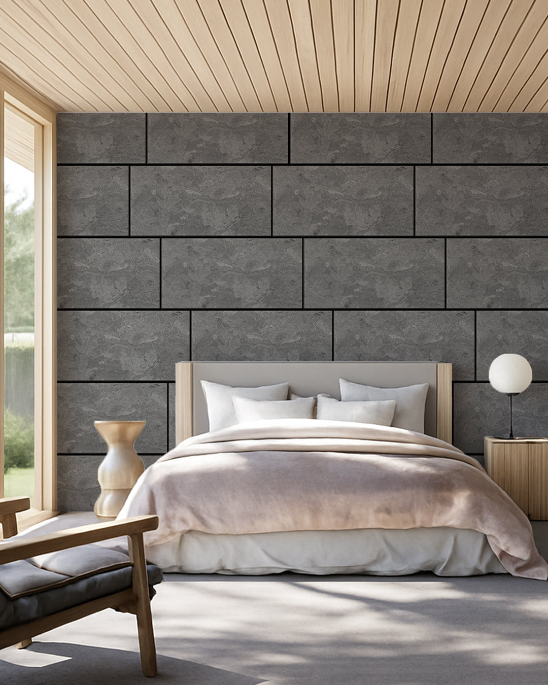 Concrete Aura AT-20 | 3D Concrete Effect Decorative Wall Panels, 20x40in | 3/10/20 Panel Options
