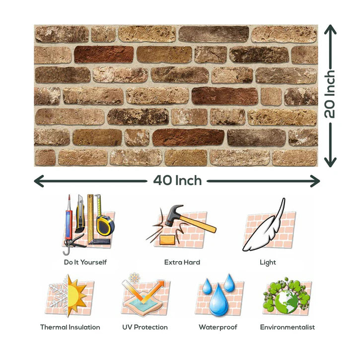 Brick Panel SP-0040 (Pack Of 10).