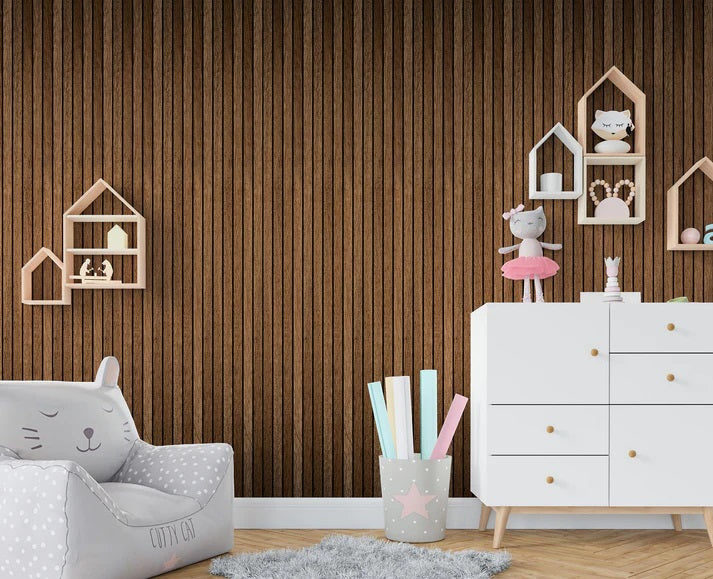 Wilderland Faux Wood AL-103 3D Acoustic Wall Panels (3 Pieces)
