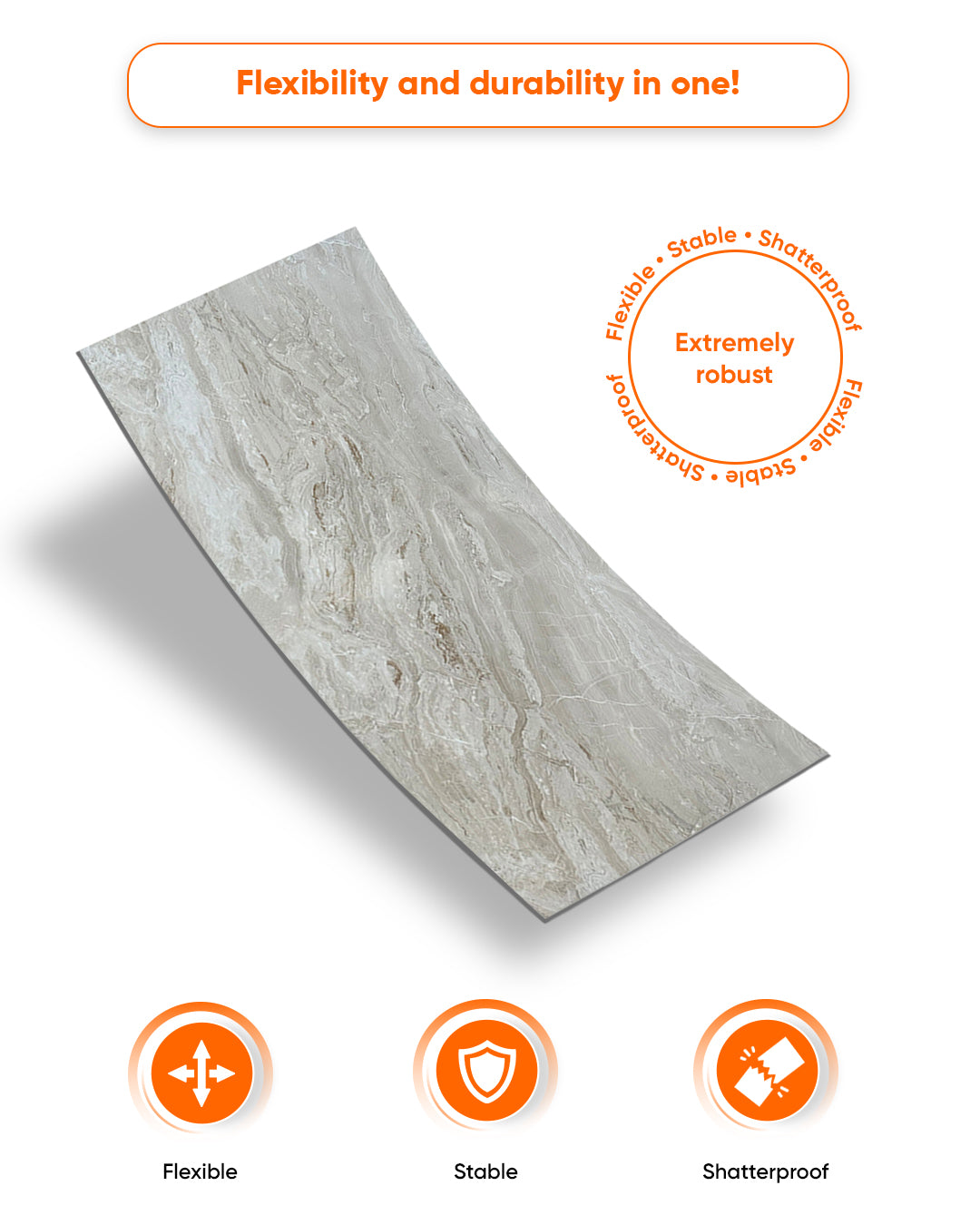 Mars Bubble Marble Look Wallpanels (24in x 48in)