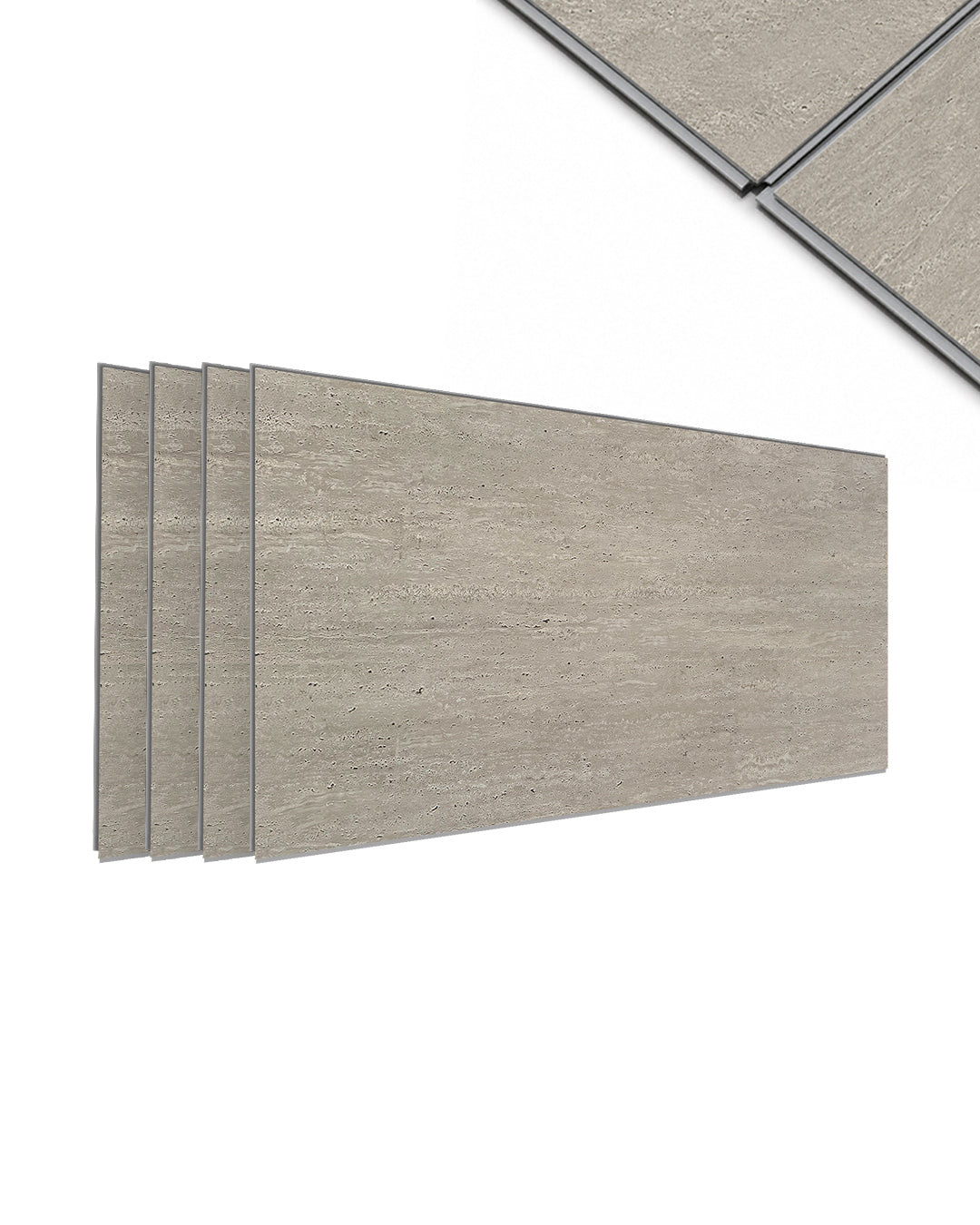 Desert Silence - Spc Lock System Marble Effect Wall Panel (24 × 46 in) Matte Finish