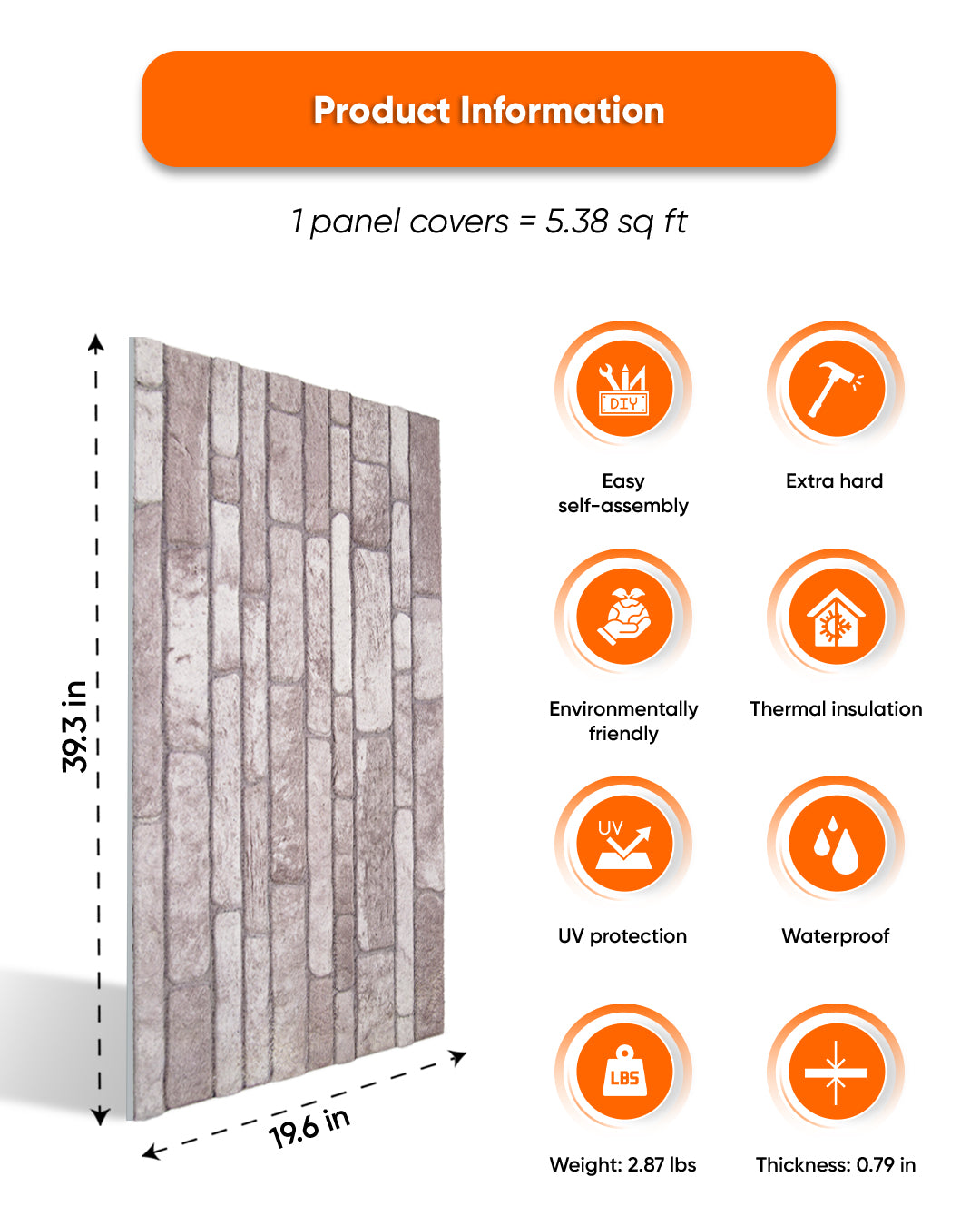 Cream Dream N-04 | 3D Stone Effect Decorative Wall Panels, 20x40in | 3/10/20 Panel Options