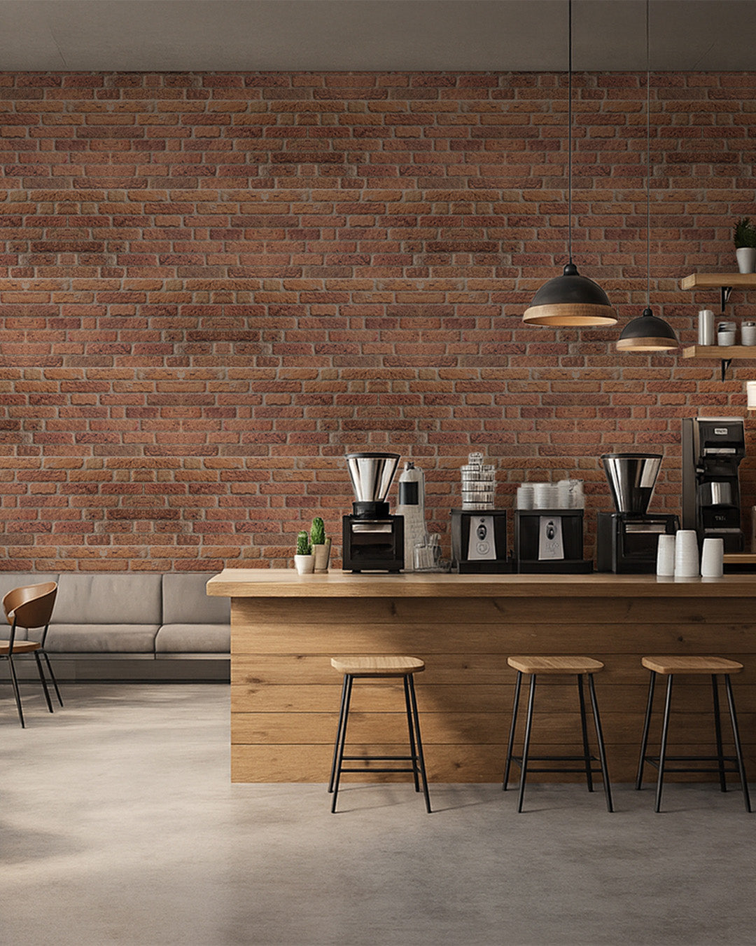 Telegraph Road SL-1812 | 3D Brick Effect Decorative Wall Panels, 20x40in | 3/10/20 Panel Options