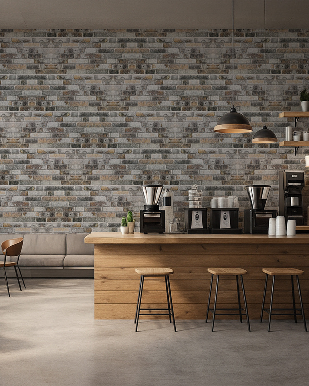 Towards The Bridge SL-1804 | 3D Brick Effect Decorative Wall Panels, 20x40in | 3/10/20 Panel Options