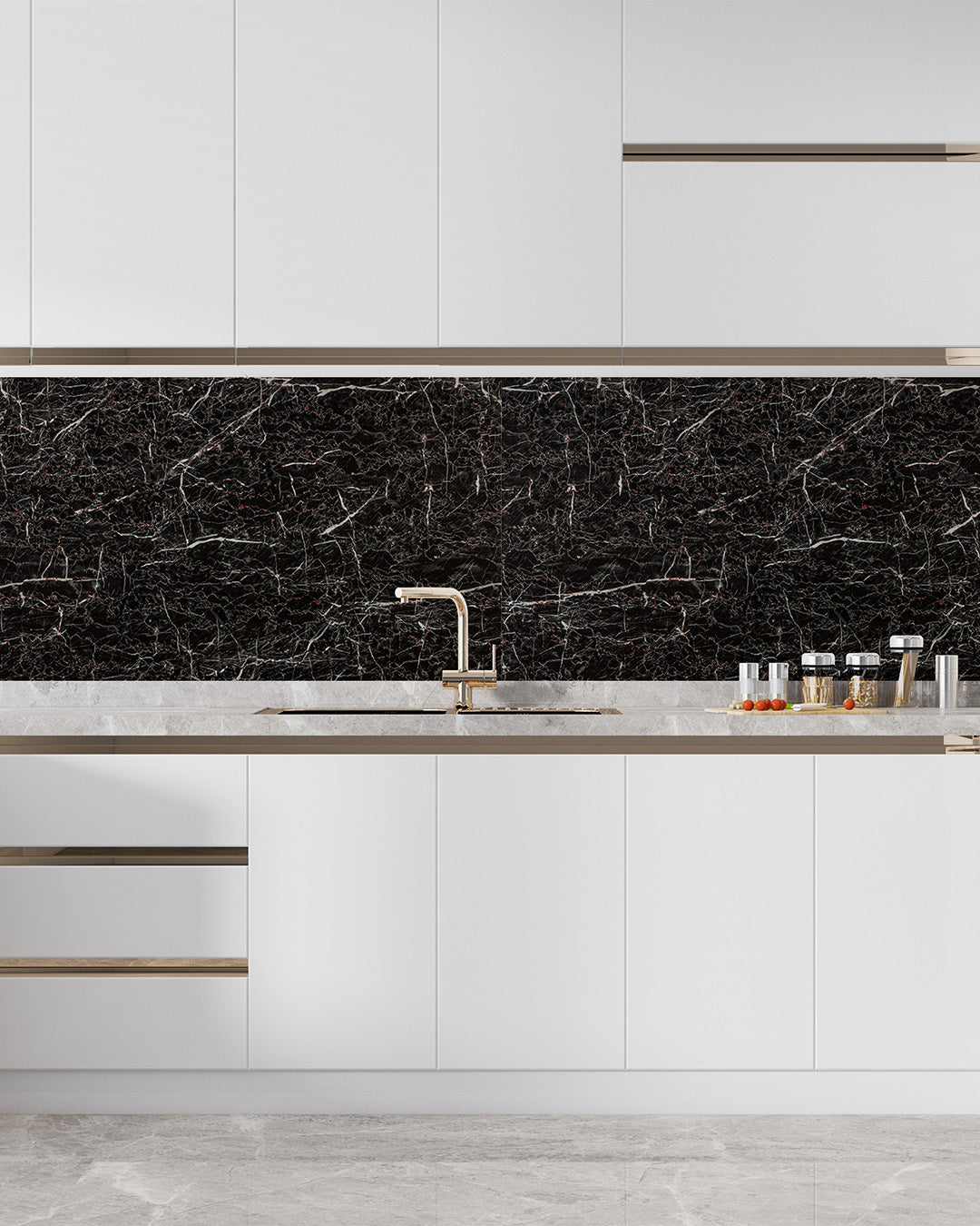 Crimson Vein Big Marble Look Wallpanels (96in x48in)