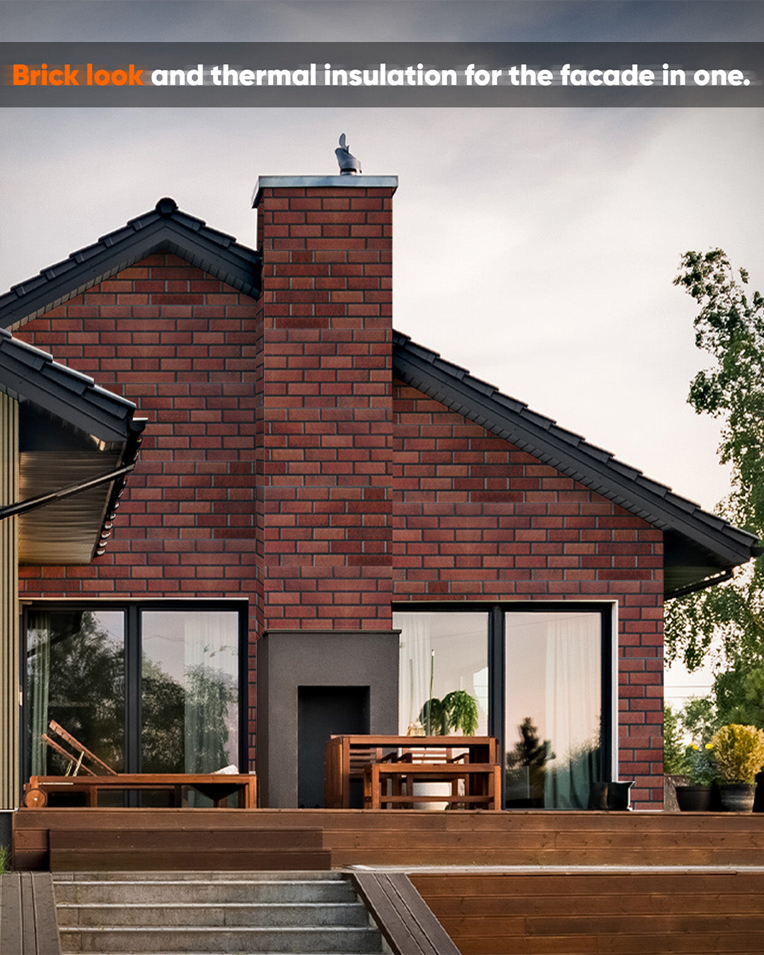 Oldbury T-1705 | 3D Brick Effect Decorative Wall Panels, 20x40in | 3/10/20 Panel Options