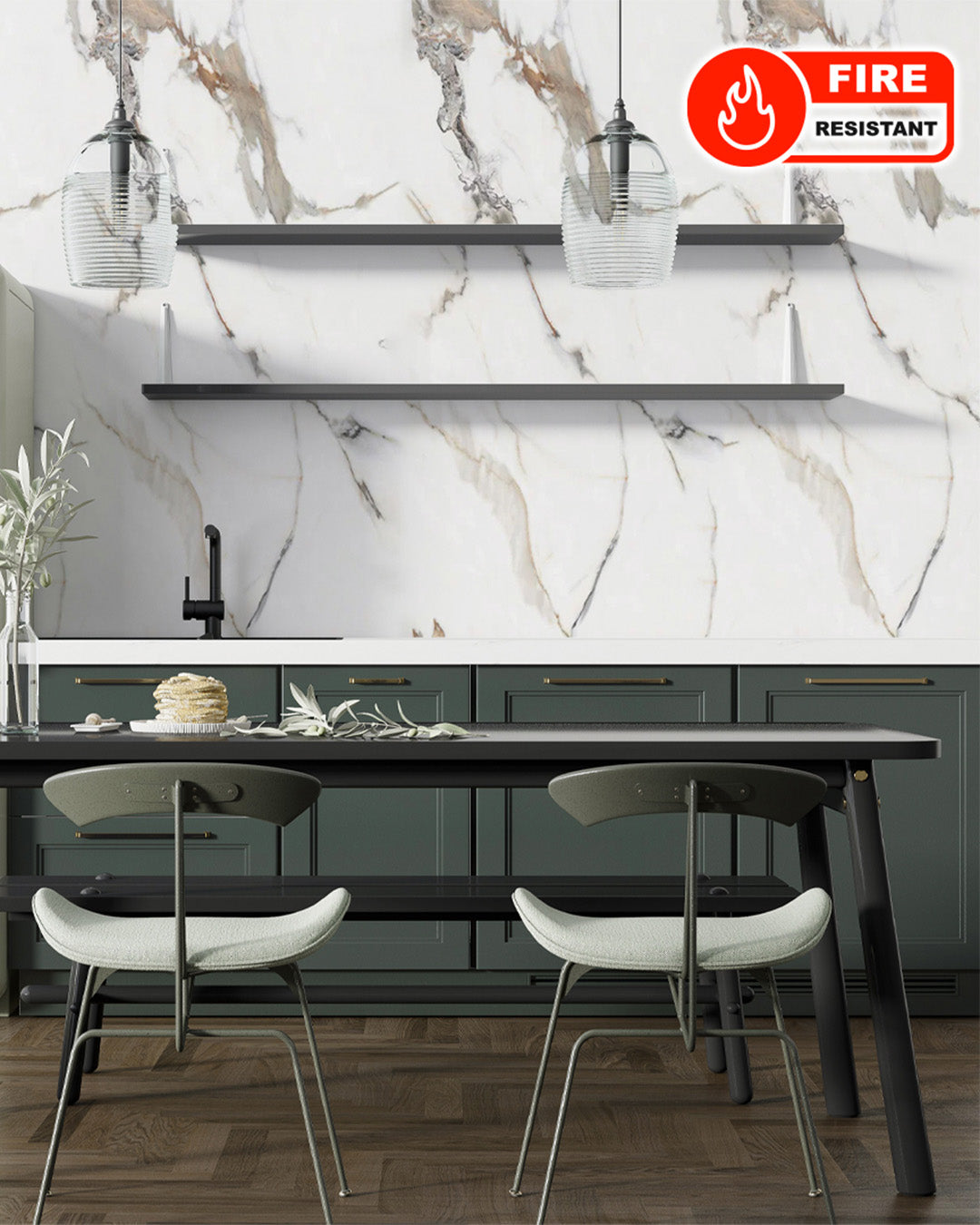Garden Of Eden Big Marble Look Wallpanels (96in x48in)