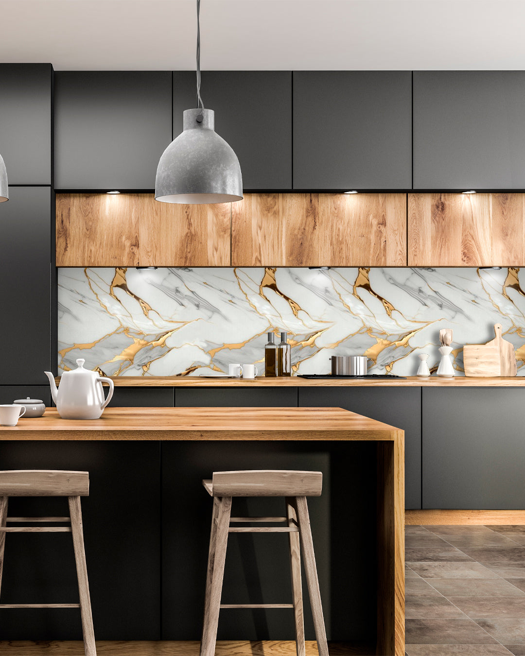 Golden Veil M-1031 Marble Look Wallpanels (24in x 48in)