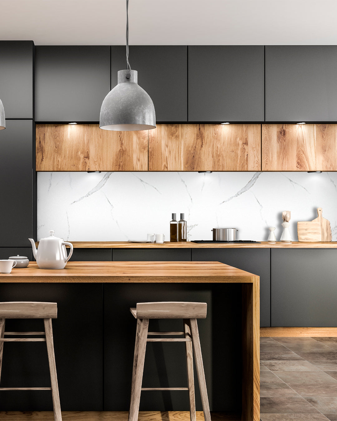 Ivory Cloud Big Marble Look Wallpanels (96in x48in)