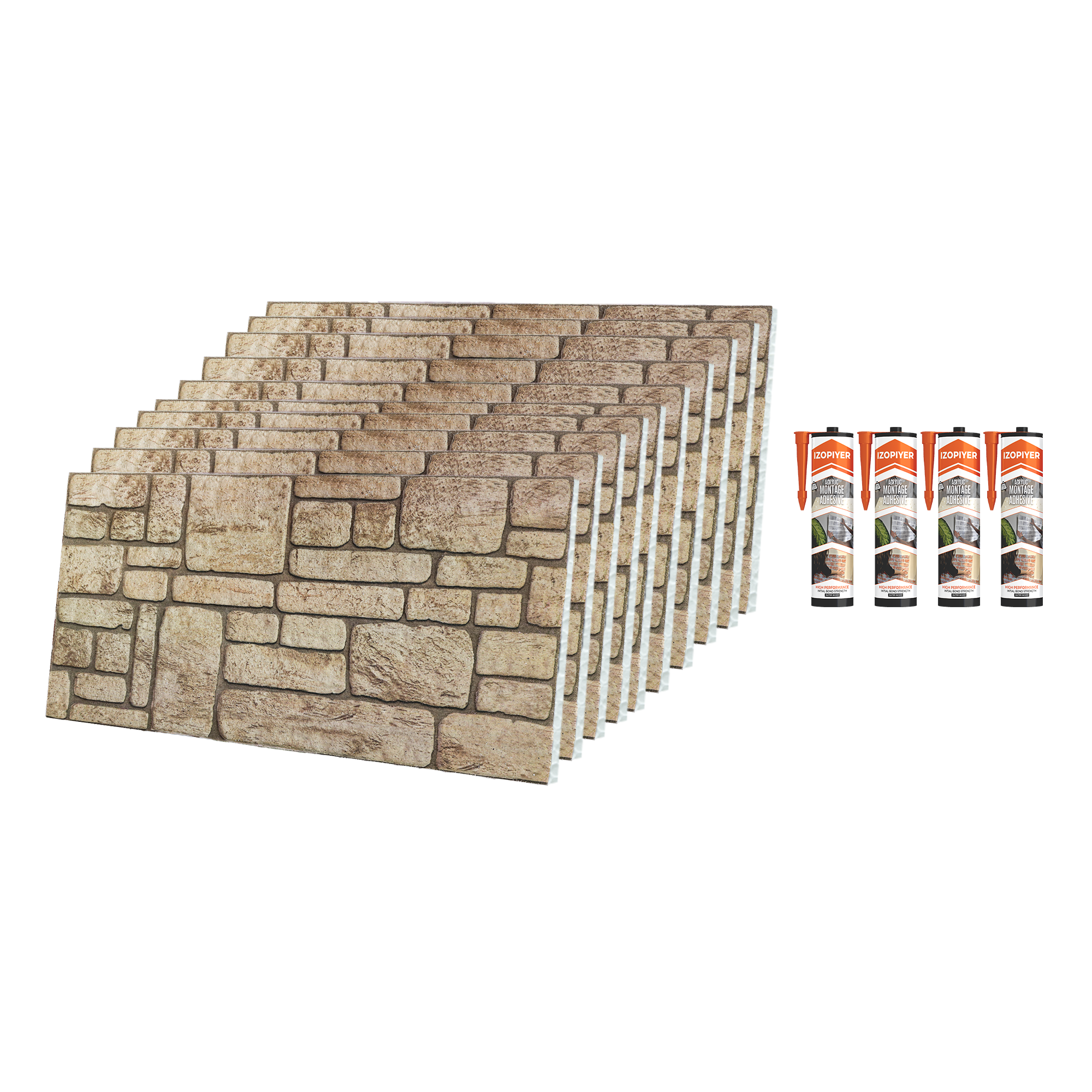 Ancient Traces K-03 3D Faux Mixed Wall Panels