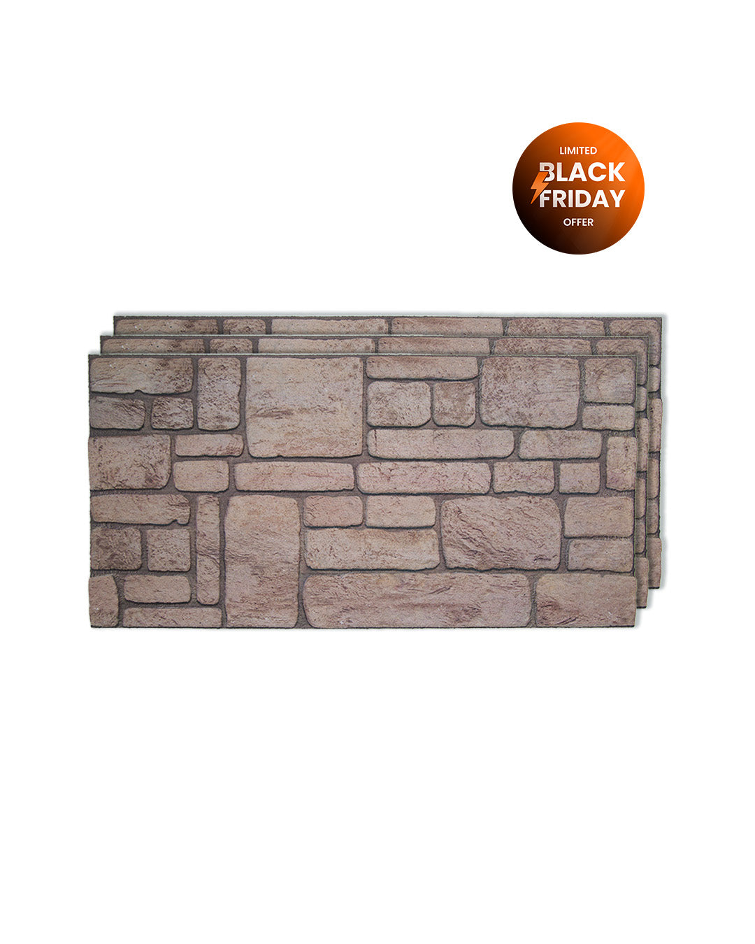 Ancient Traces K-03 3D Decorative Wall Panels, Mixed Stone Effect