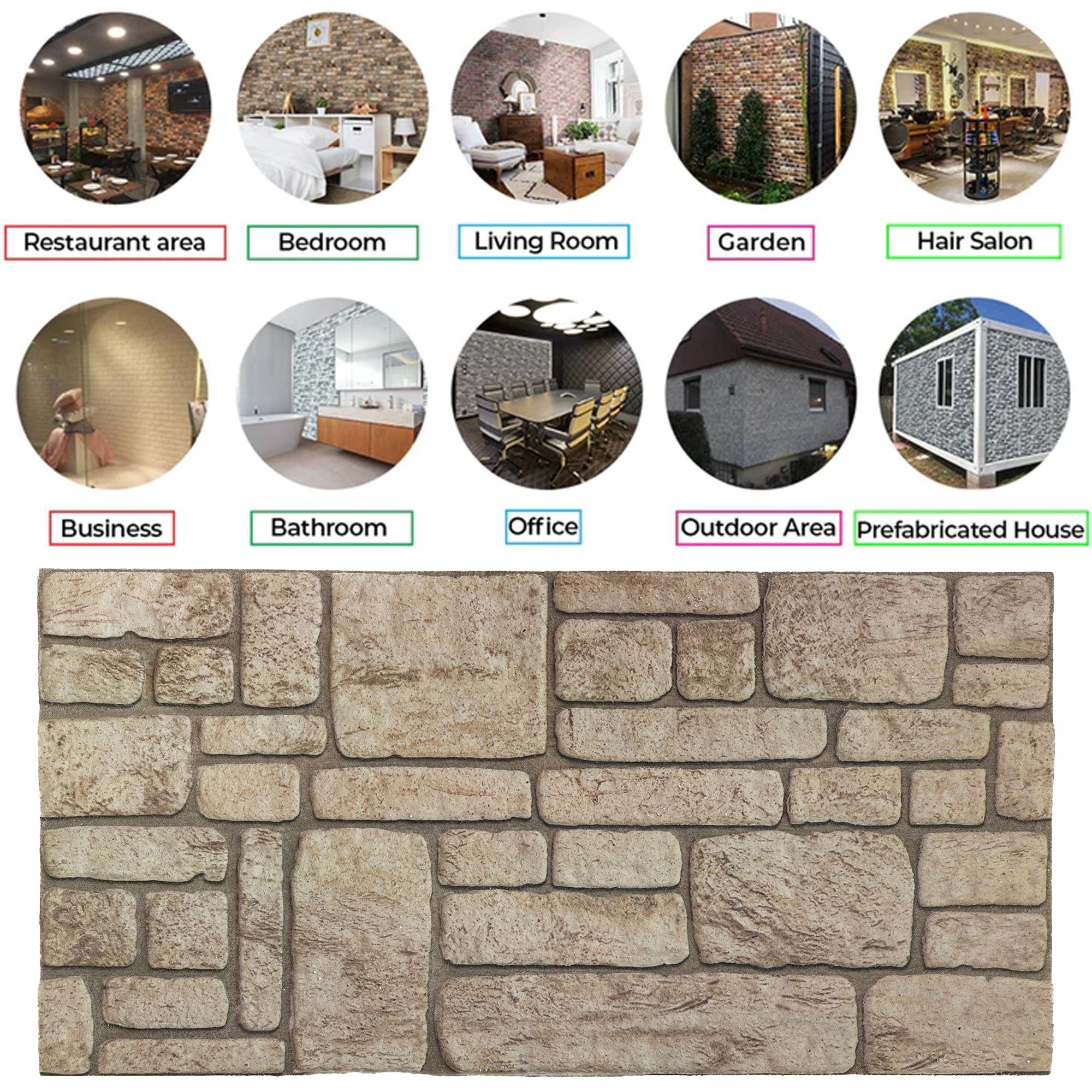 Ancient Traces K-03 3D Faux Mixed Wall Panels