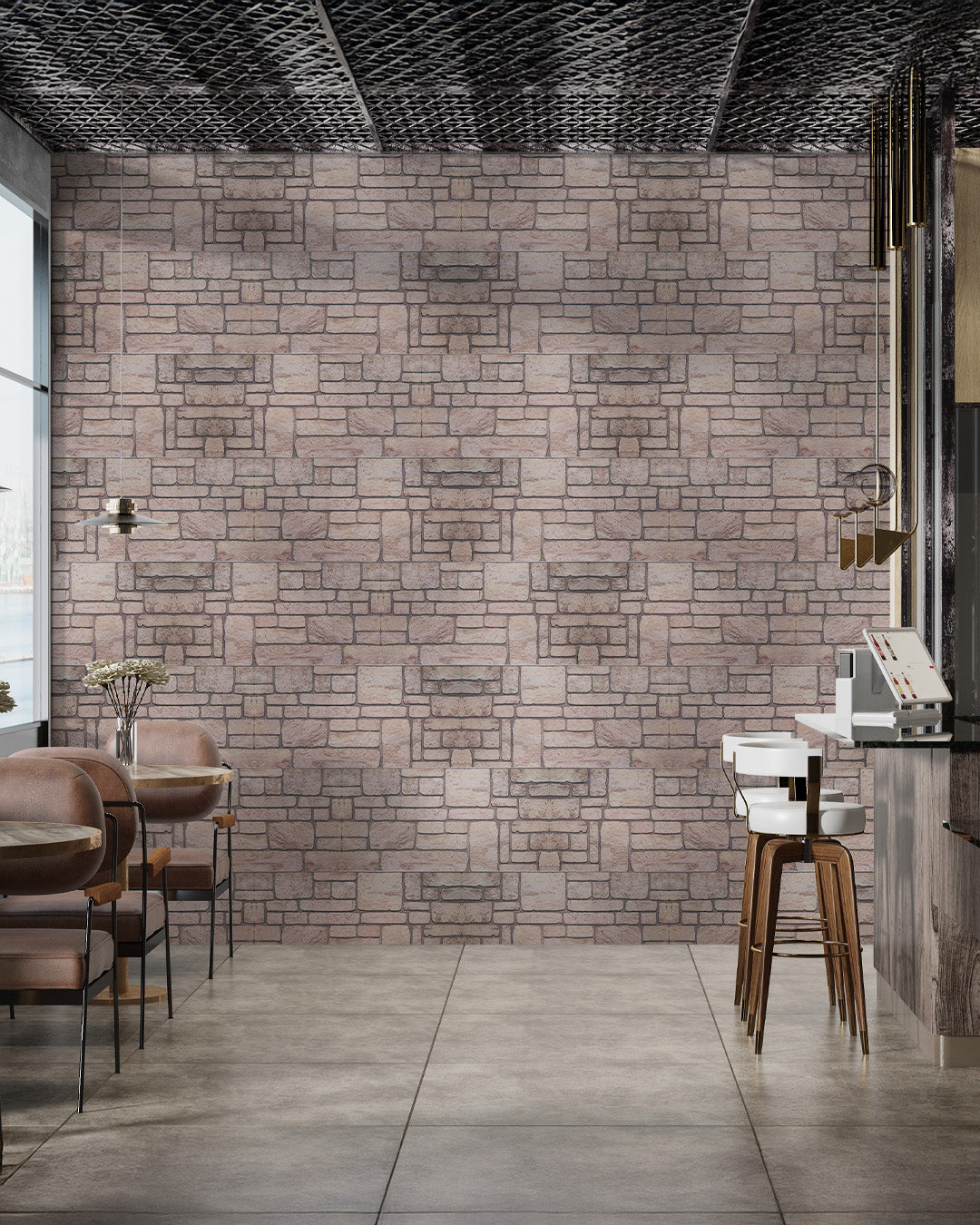 Ancient Traces K-03 3D Decorative Wall Panels, Mixed Stone Effect