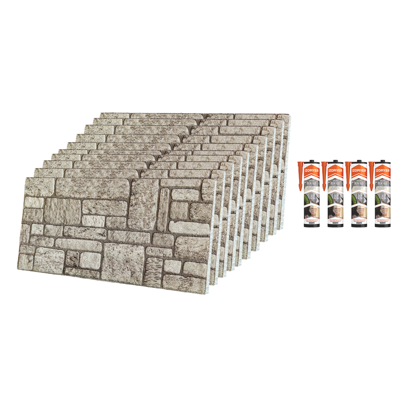 Backyard K-04 3D Brick Mixed Wall Panels
