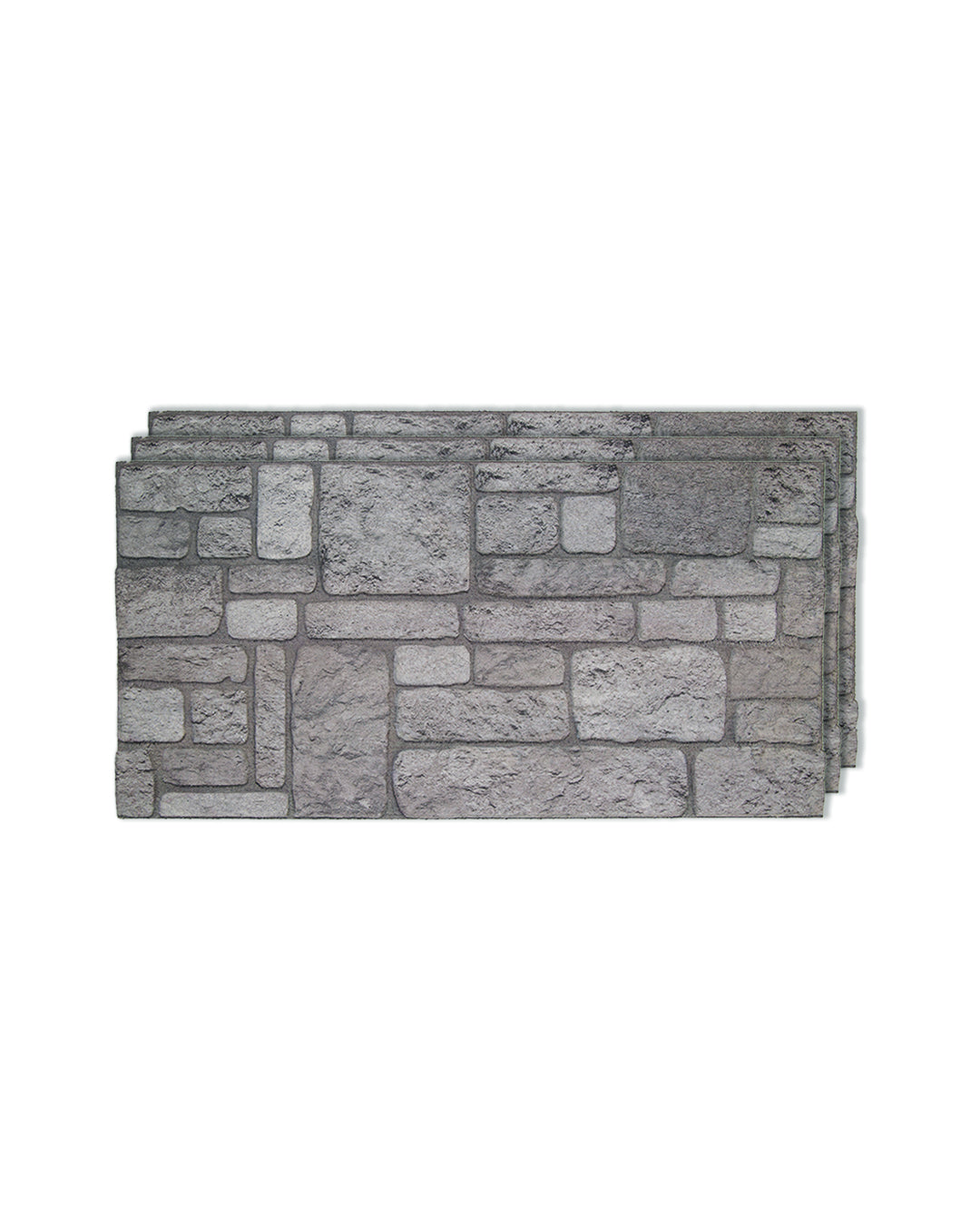 Backyard K-04 3D Decorative Wall Panels, Mixed Stone Effect