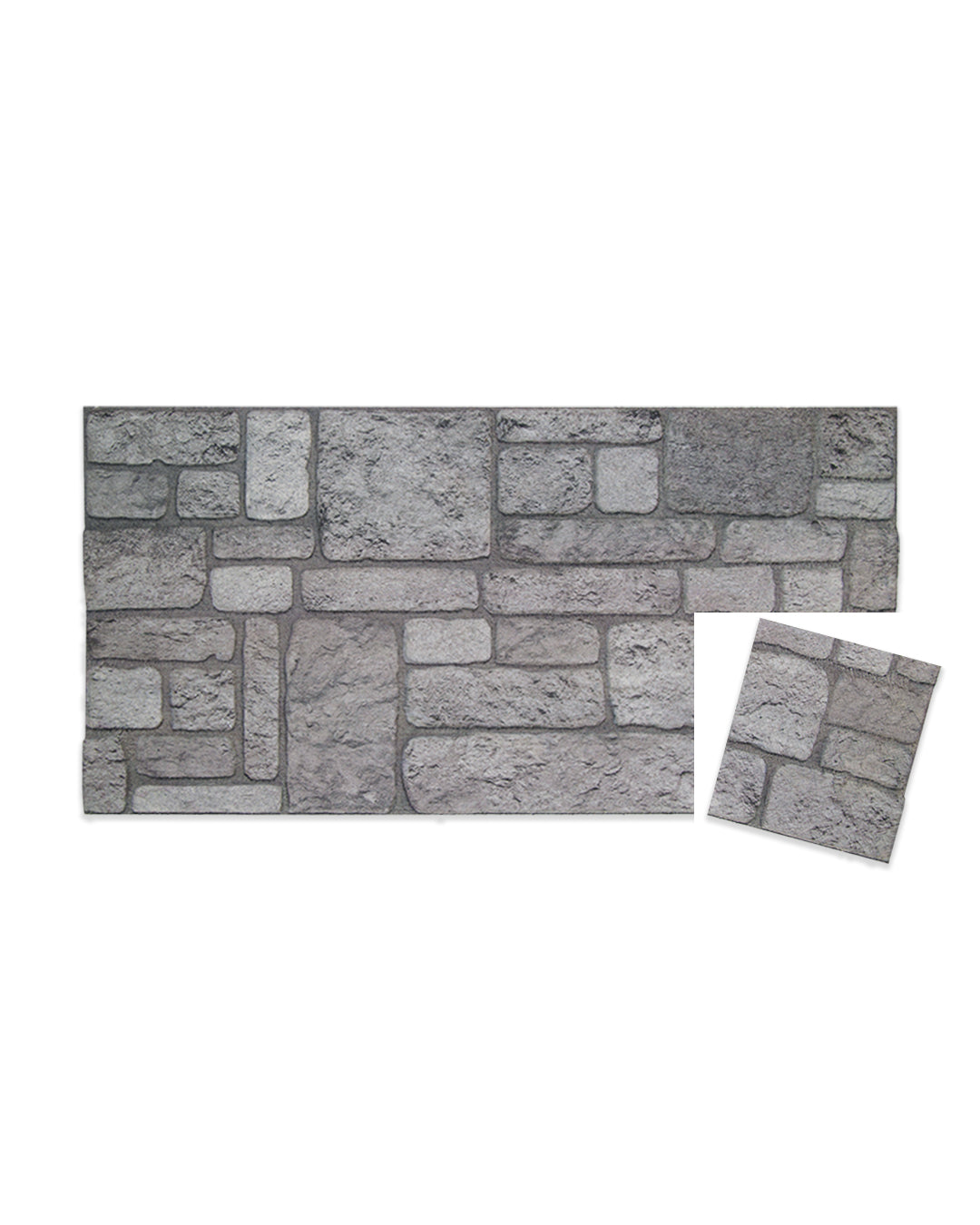 Backyard K-04 | 3D Stone Effect Decorative Wall Panels, 20x40in | 3/10/20 Panel Options