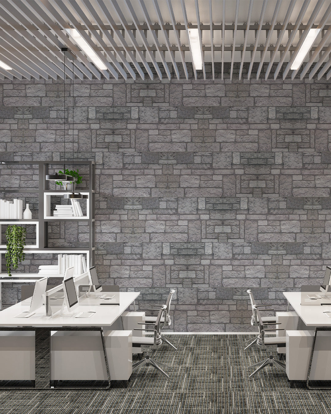 Backyard K-04 3D Decorative Wall Panels, Mixed Stone Effect