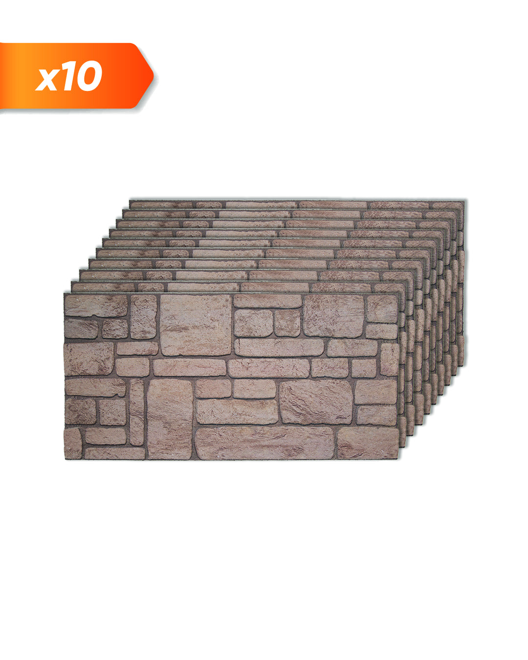 Ancient Traces K-03 3D Decorative Wall Panels, Mixed Stone Effect