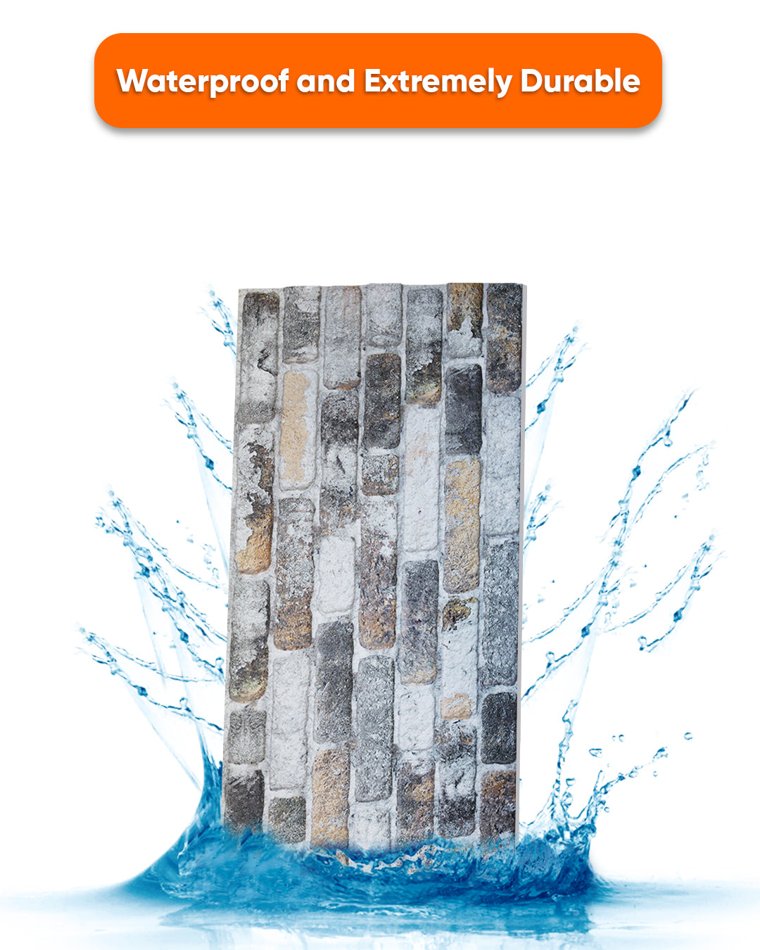 Towards The Bridge SL-1804 3D Decorative Wall Panels, Stone Effect