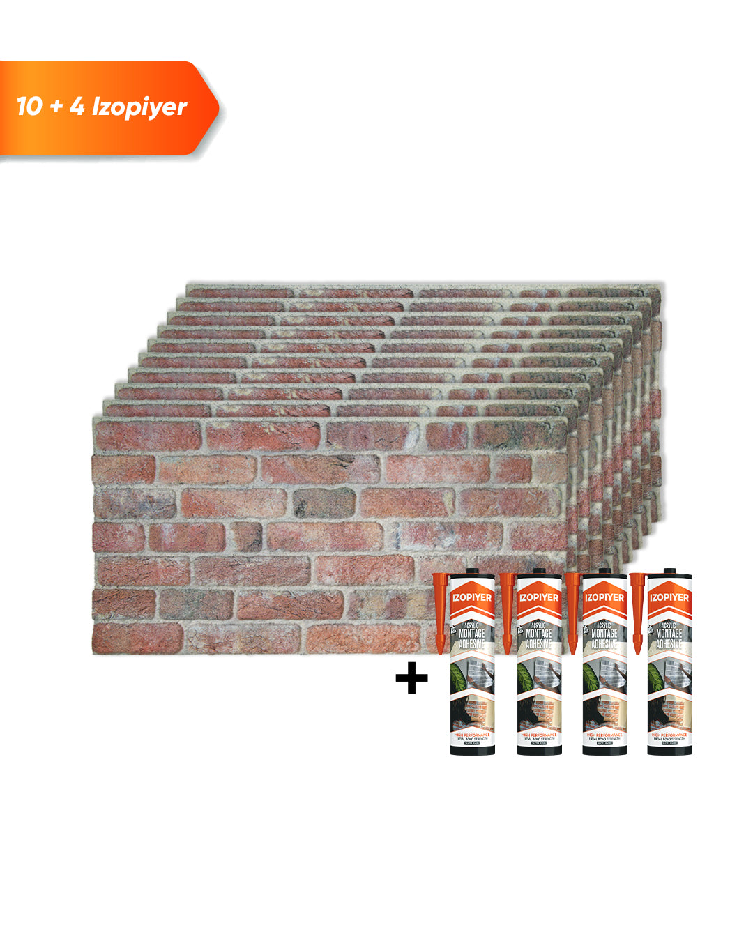Stone Bridge SL-1902 | 3D Brick Effect Decorative Wall Panels, 20x40in | 3/10/20 Panel Options