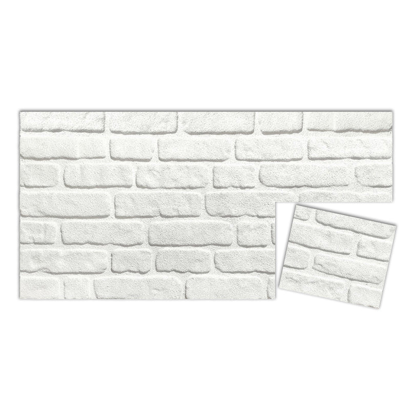 Product Sample 10"x10" White Snow Slim L-1900 3D Wall Panels