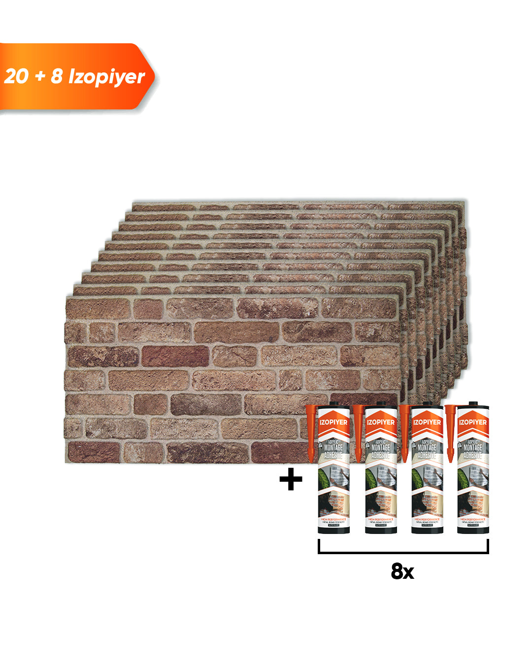 Farmhouse Style SL-1901 3D Decorative Wall Panels, Stone Effect