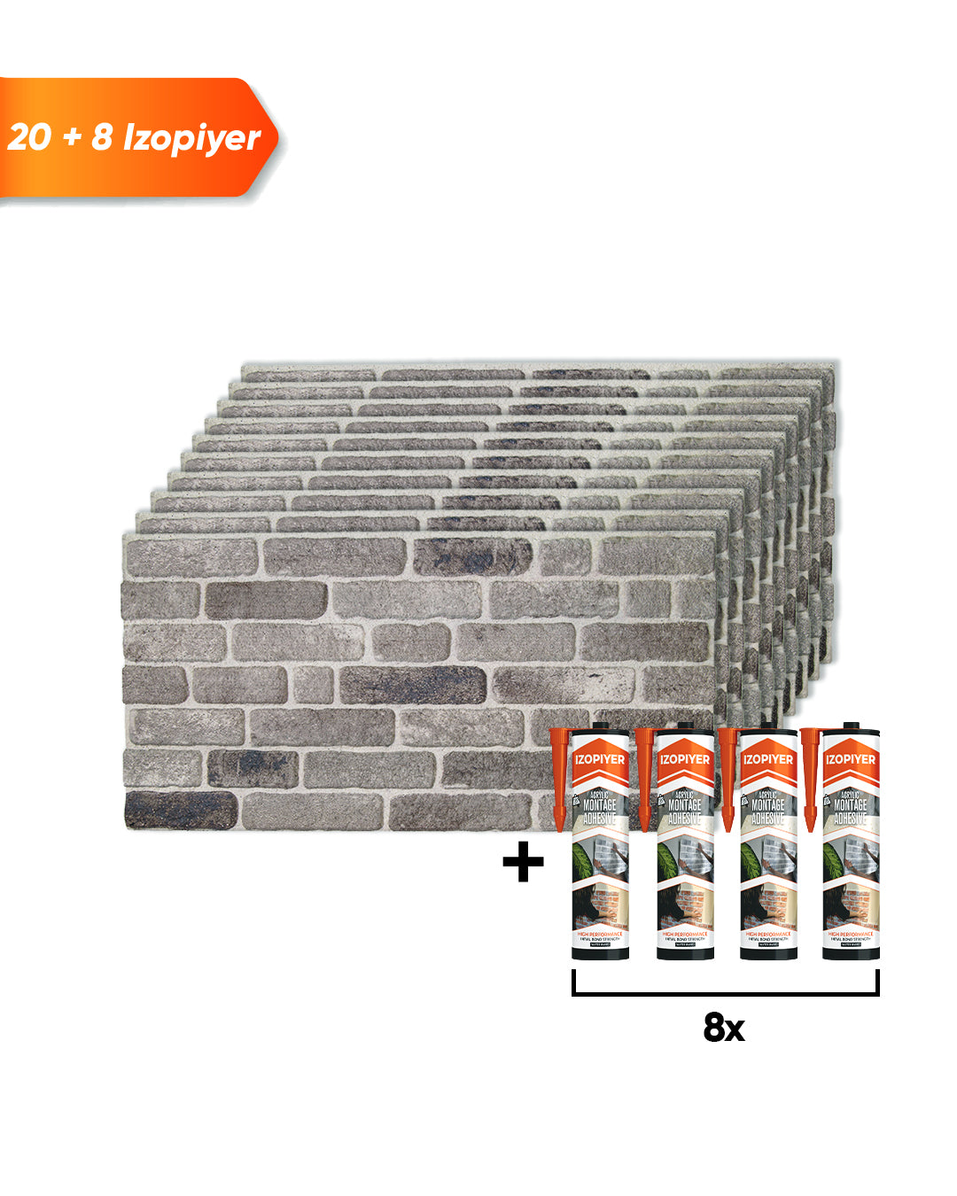 Path Of Gray SL-1926 3D Decorative Wall Panels, Stone Effect