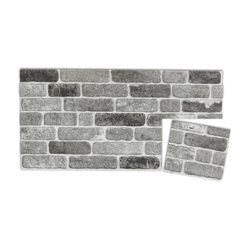 Product Sample 10"x10" Path Of Gray Slim L-1926 3D Wall Panels