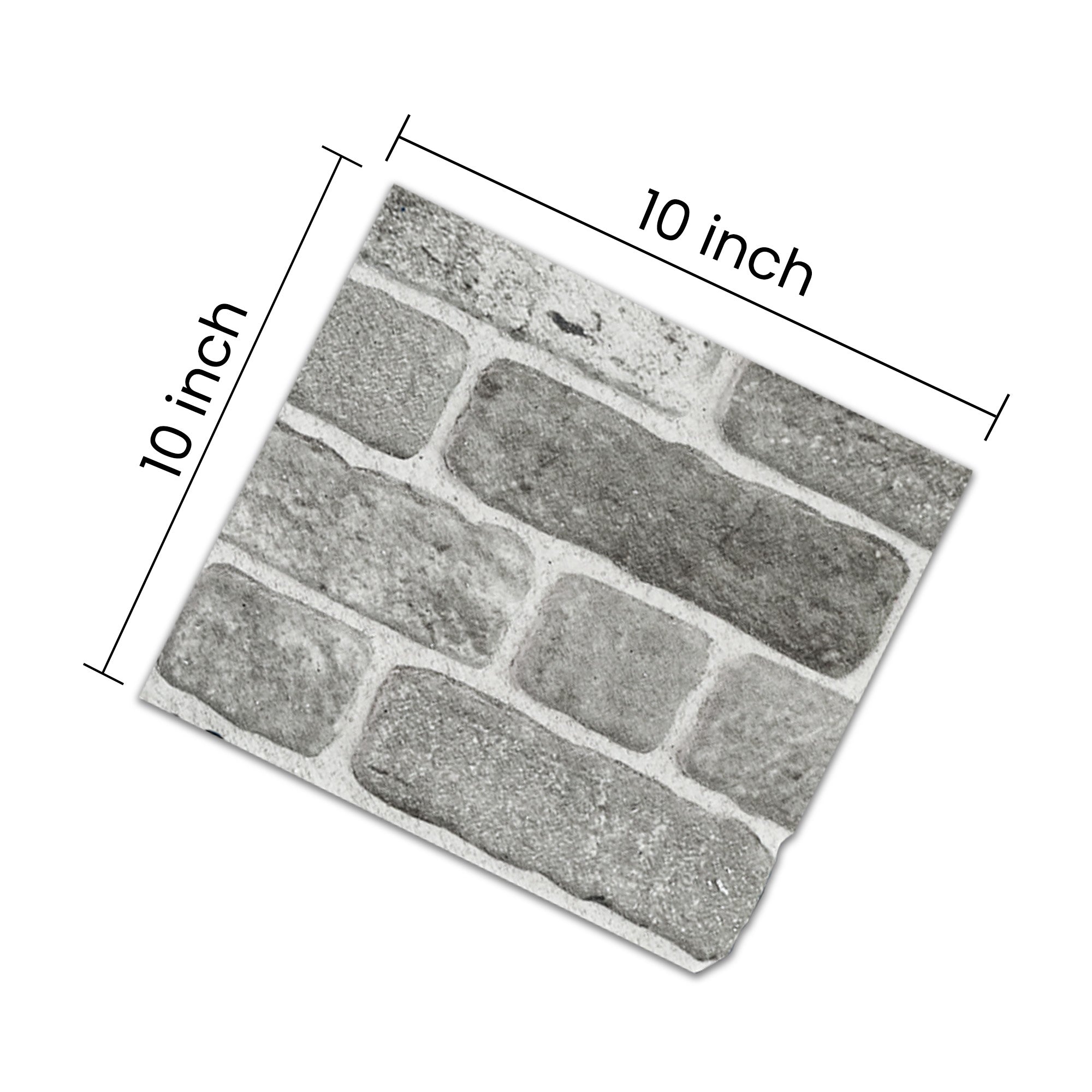 Product Sample 10"x10" Path Of Gray Slim L-1926 3D Wall Panels