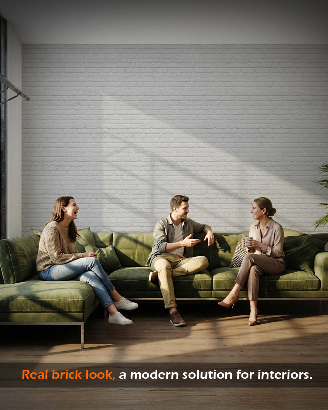 White Snow SL-1900 | 3D Brick Effect Decorative Wall Panels, 20x40in | 3/10/20 Panel Options