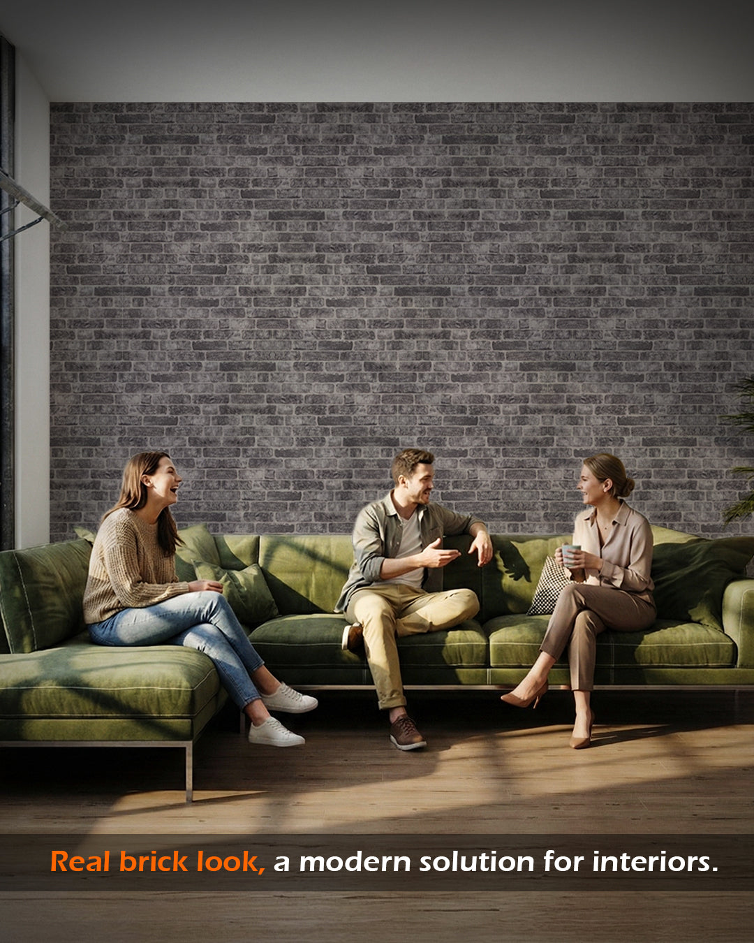 Old Town SL-1703 | 3D Brick Effect Decorative Wall Panels, 20x40in | 3/10/20 Panel Options