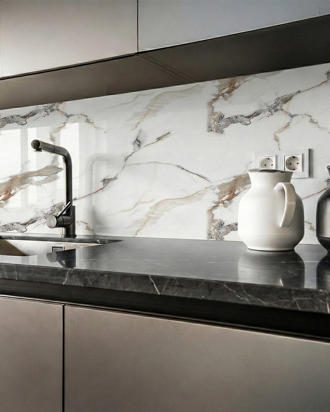 Garden of Eden | Marble Look Decorative Wall Panels (24"x48") | 4 Pieces | Alternative to Bathroom & Kitchen Tiles, Shower Wall Panels, Kitchen Backsplash