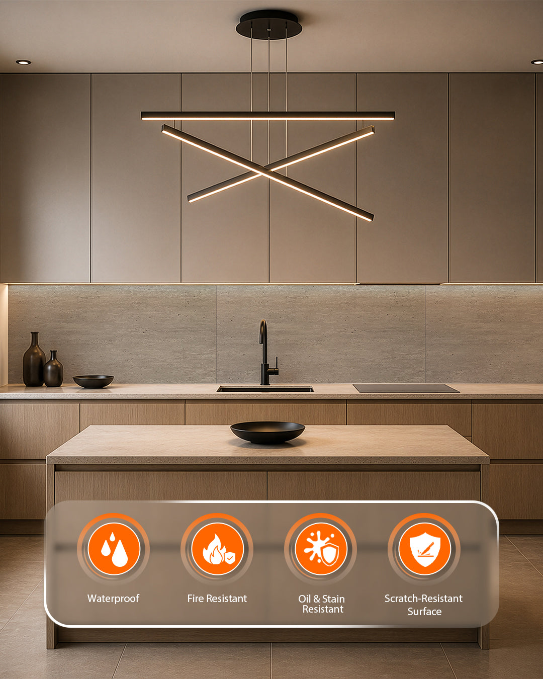 Desert Silence - Spc Lock System Marble Effect Wall Panel (24 × 46 in) Matte Finish