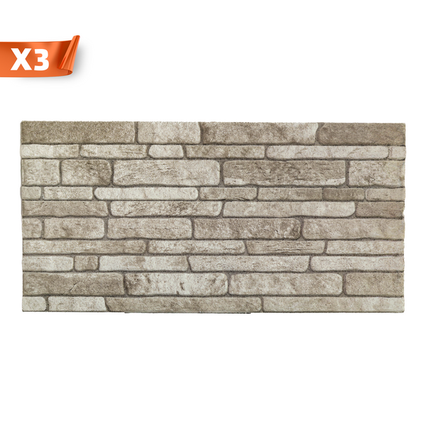 Outlet Cream Dream N-04 Brick Wall Panels (3 Pieces)