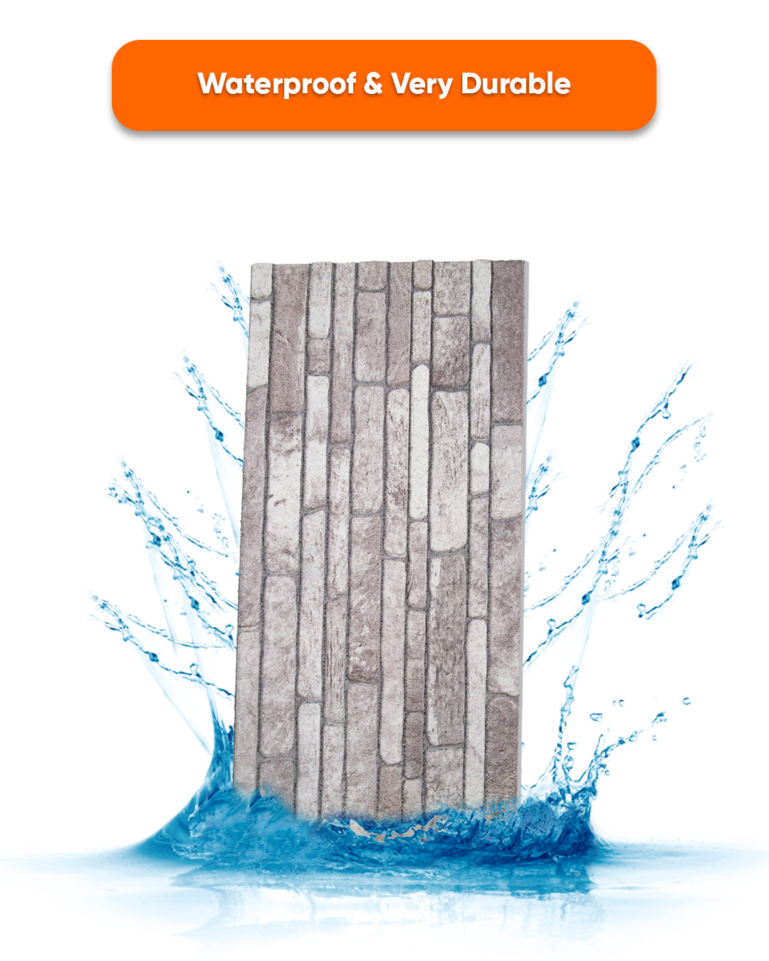 Cream Dream N-04 | 3D Stone Effect Decorative Wall Panels, 20x40in | 3/10/20 Panel Options