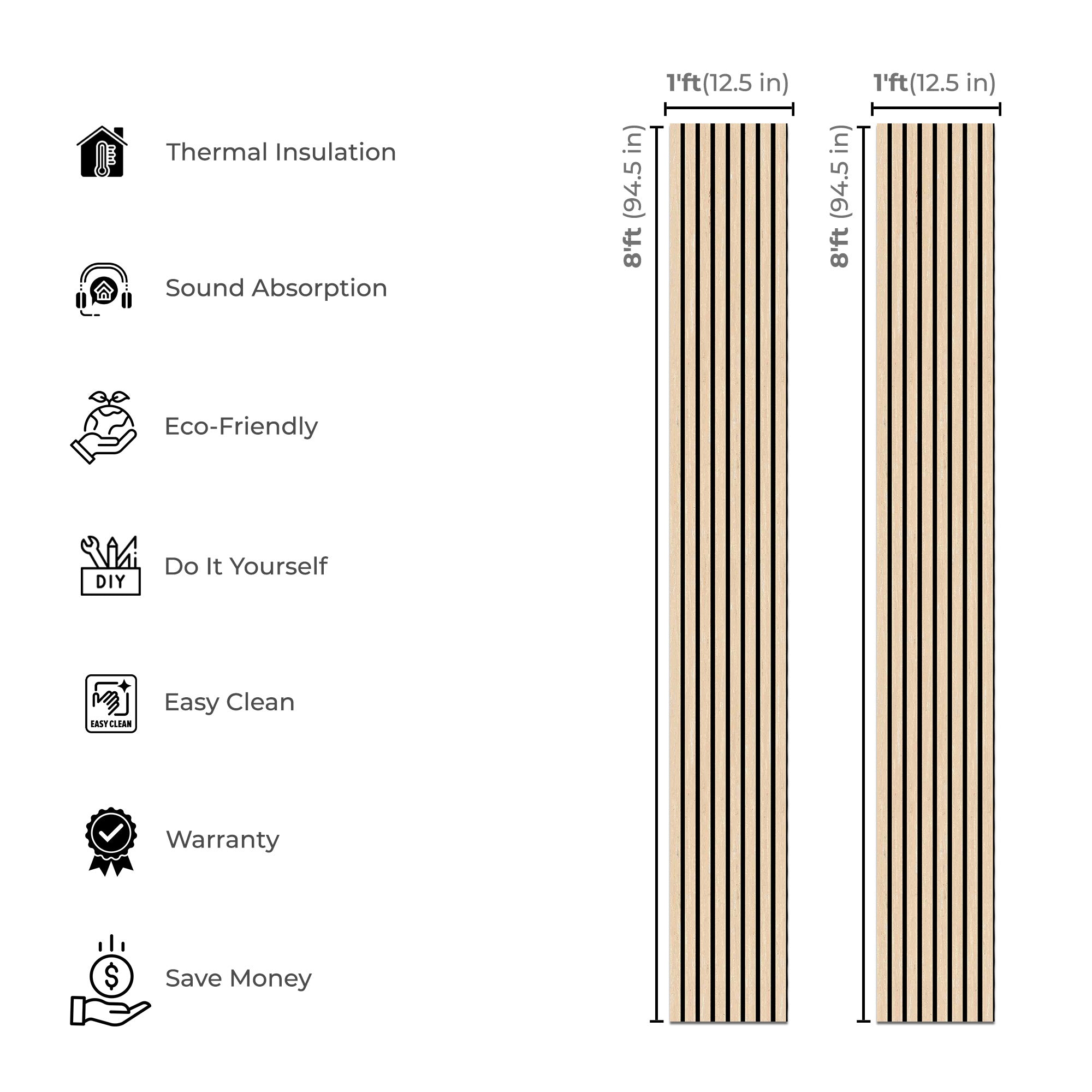 Refreshing Oak Harmony Wood-T55 Acoustic Wood Wall Panels