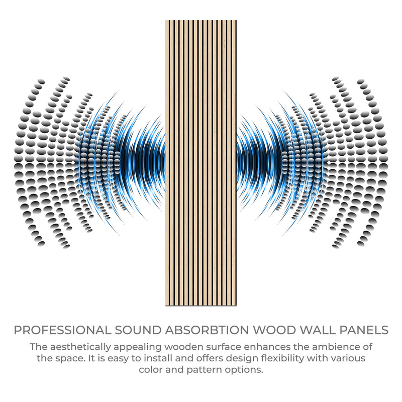 Refreshing Oak Harmony Wood-T55 Acoustic Wood Wall Panels