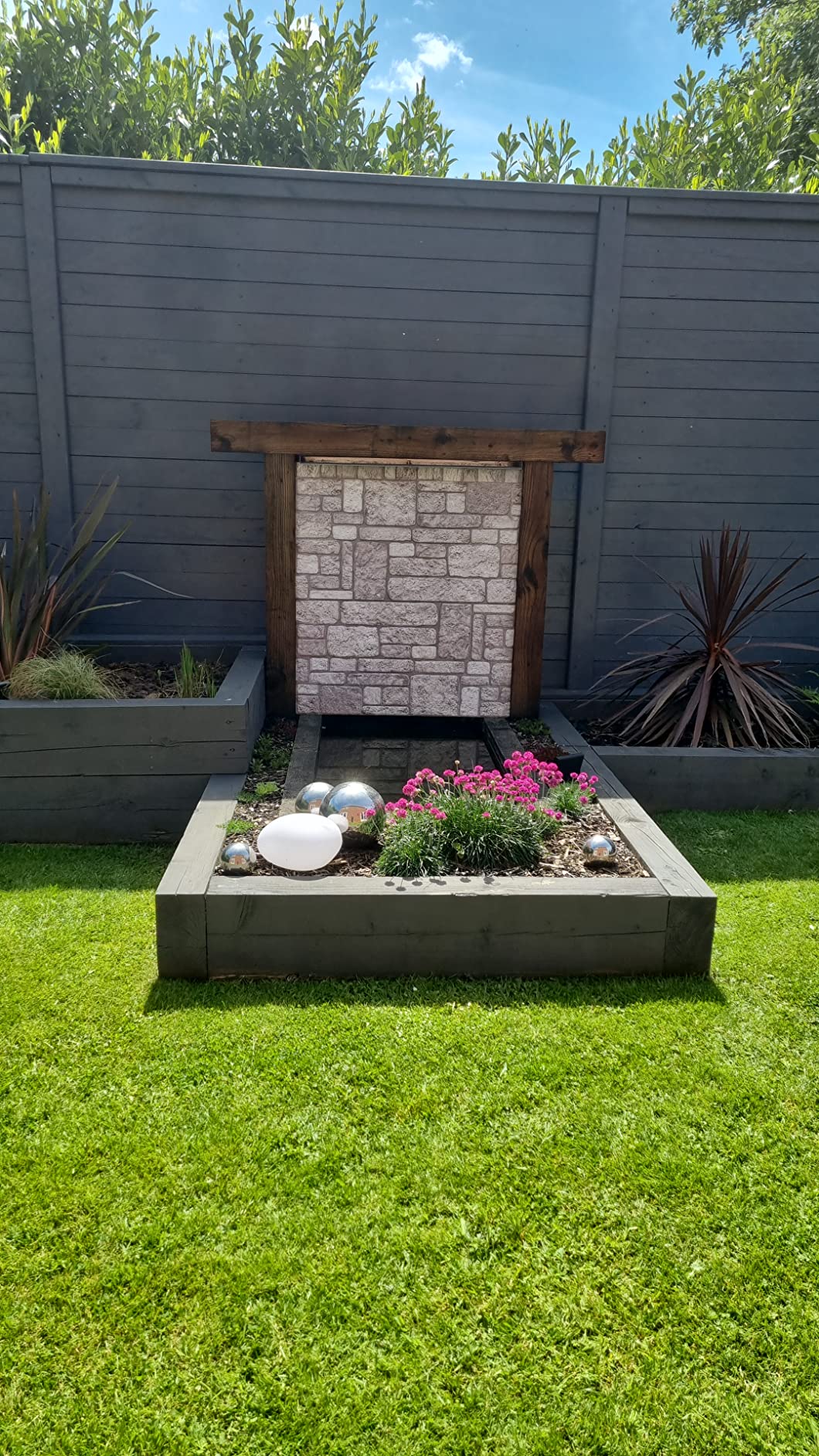 Backyard K-04 3D Decorative Wall Panels, Mixed Stone Effect