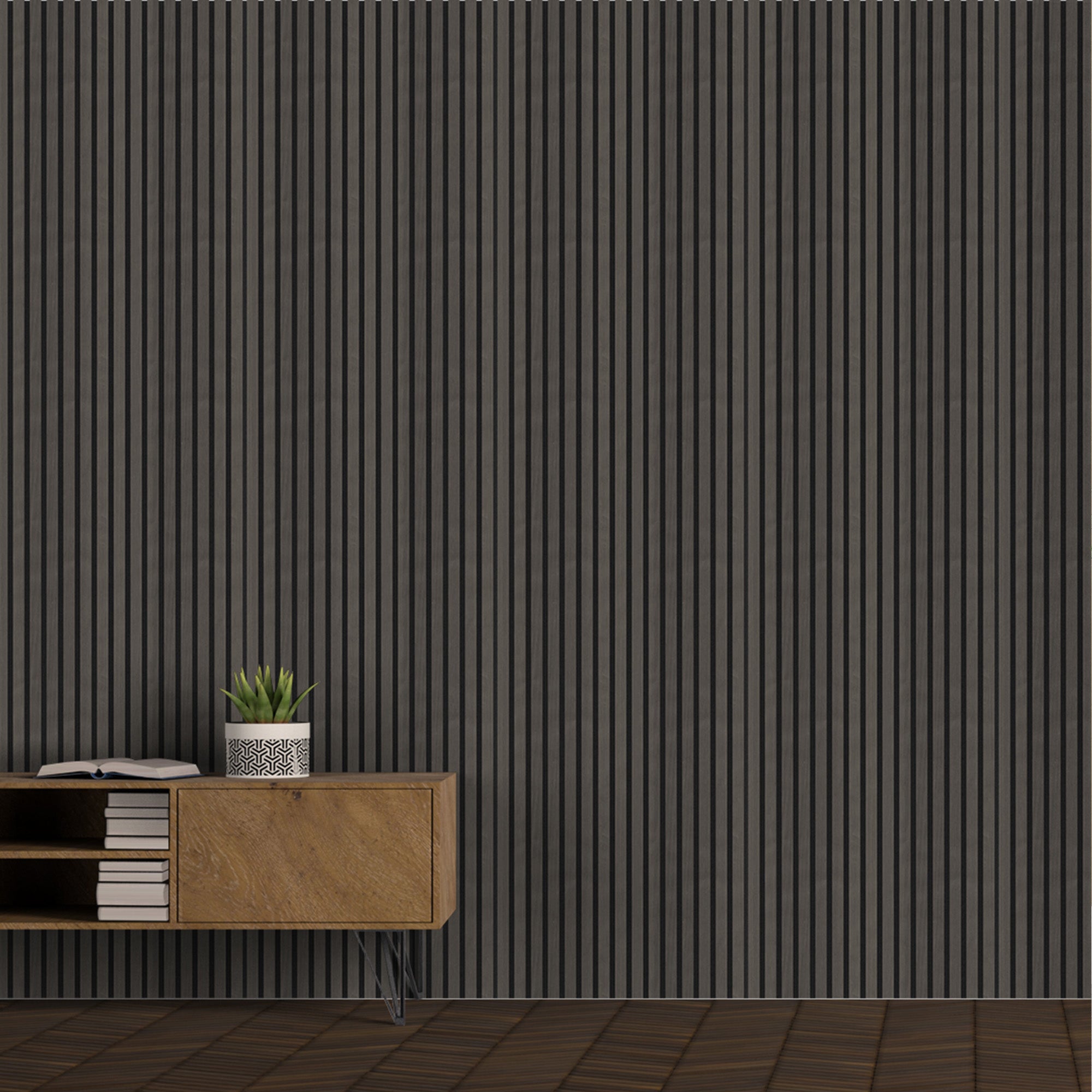 Black Leaf Harmony Wood-T74 Acoustic Wood Wall Panels