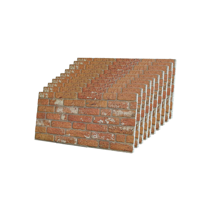 Outlet White Grey SL-1702 Brick Wall Panels (10 Pieces)