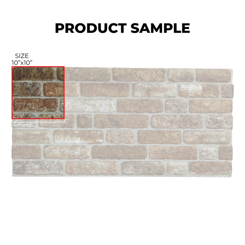 Product Sample 10"x10" Old Castle Slim L-1907 3D Wall Panels
