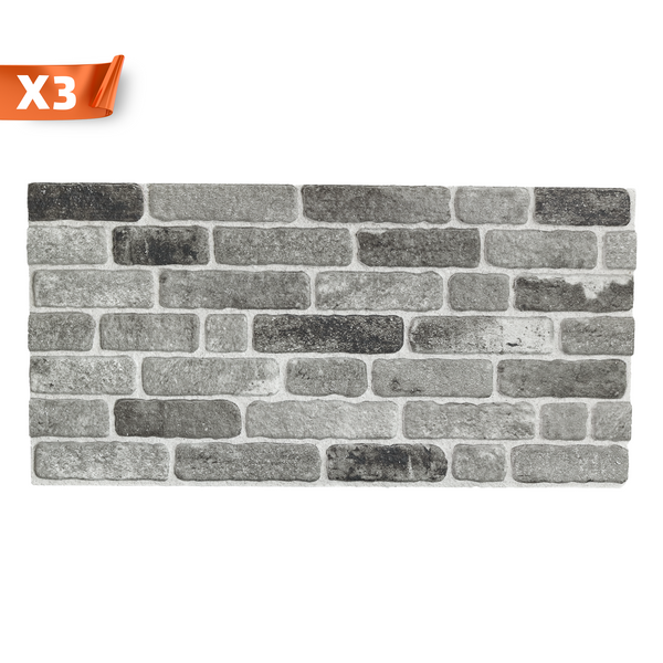 Outlet Path Of Gray SL-1926 Brick Wall Panels (3 Pieces)