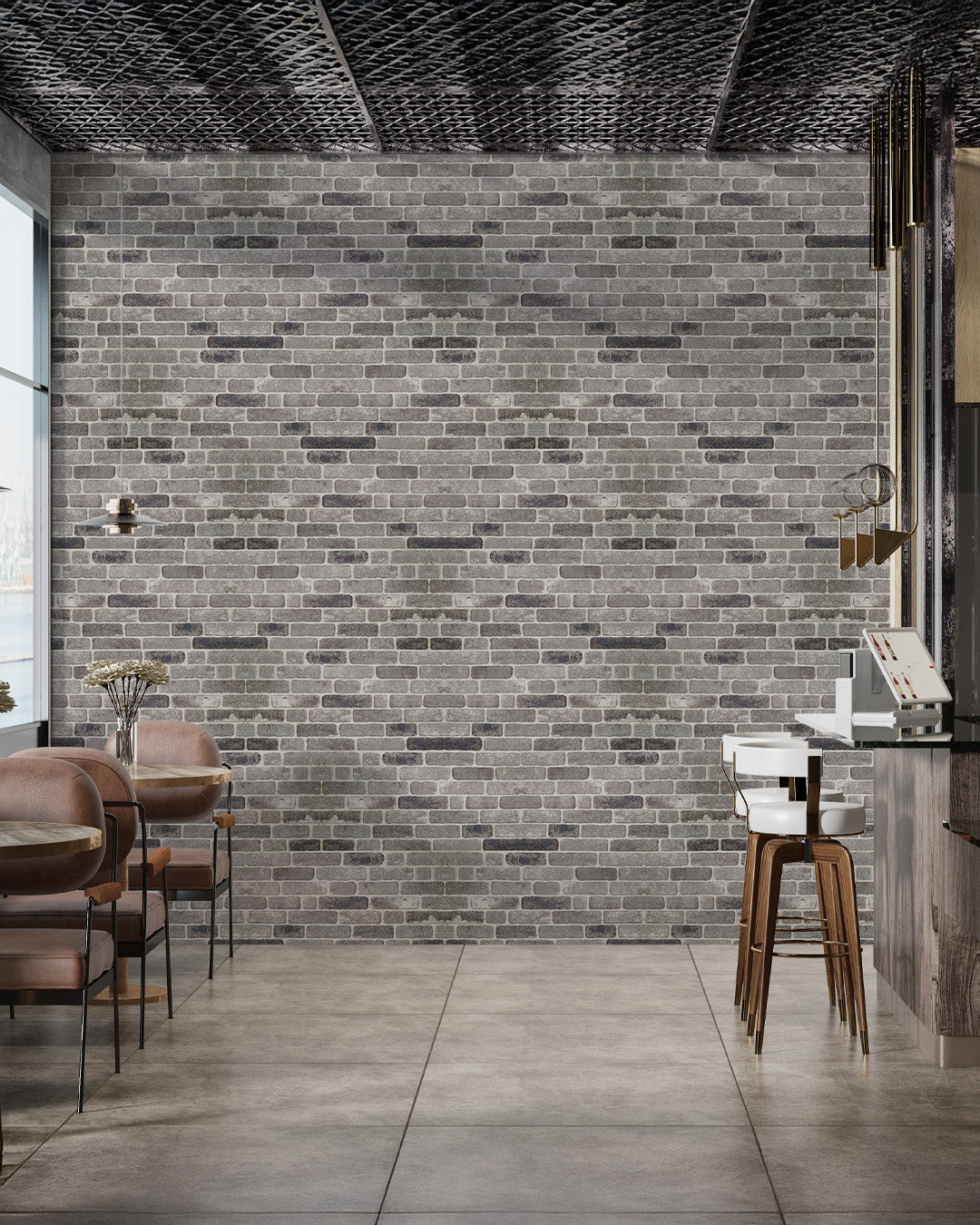 Path Of Gray SL-1926 3D Decorative Wall Panels, Stone Effect