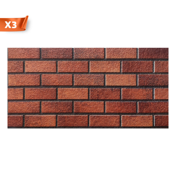 Outlet Oldbury T-1705 Brick Wall Panels (3 Pieces)